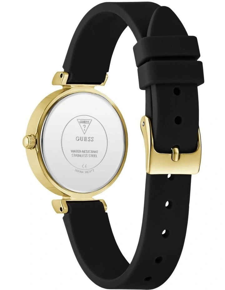Ladies Analog Watch in Black Gold Tone image 3
