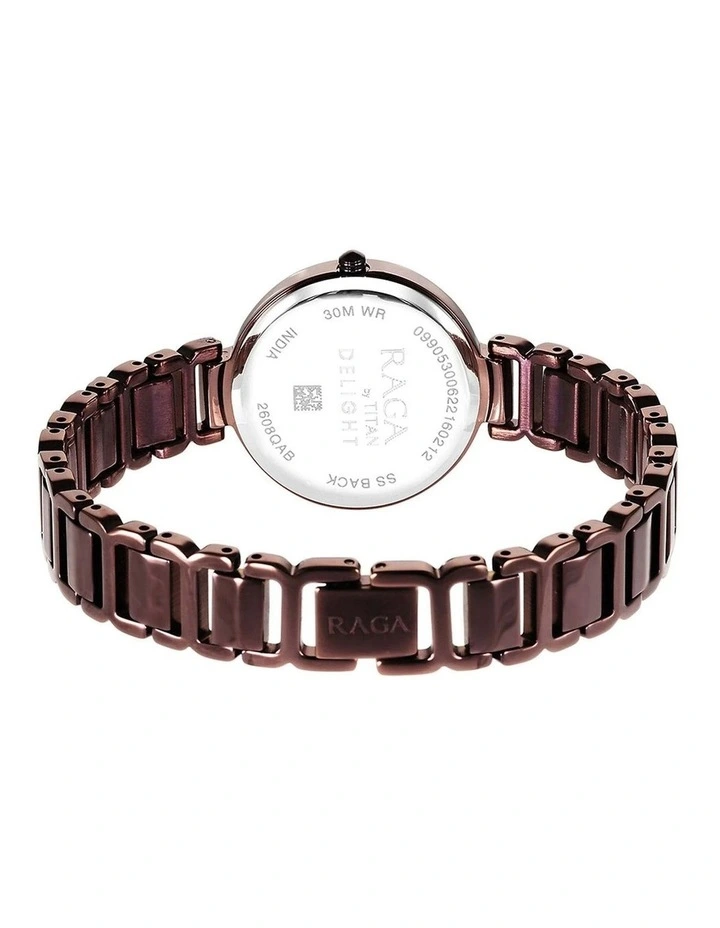 Raga Delight Dial Analogue Metal Strap Watch in Brown image 4