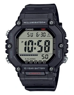 Resin Digital AE1600H-1A Watch in Black