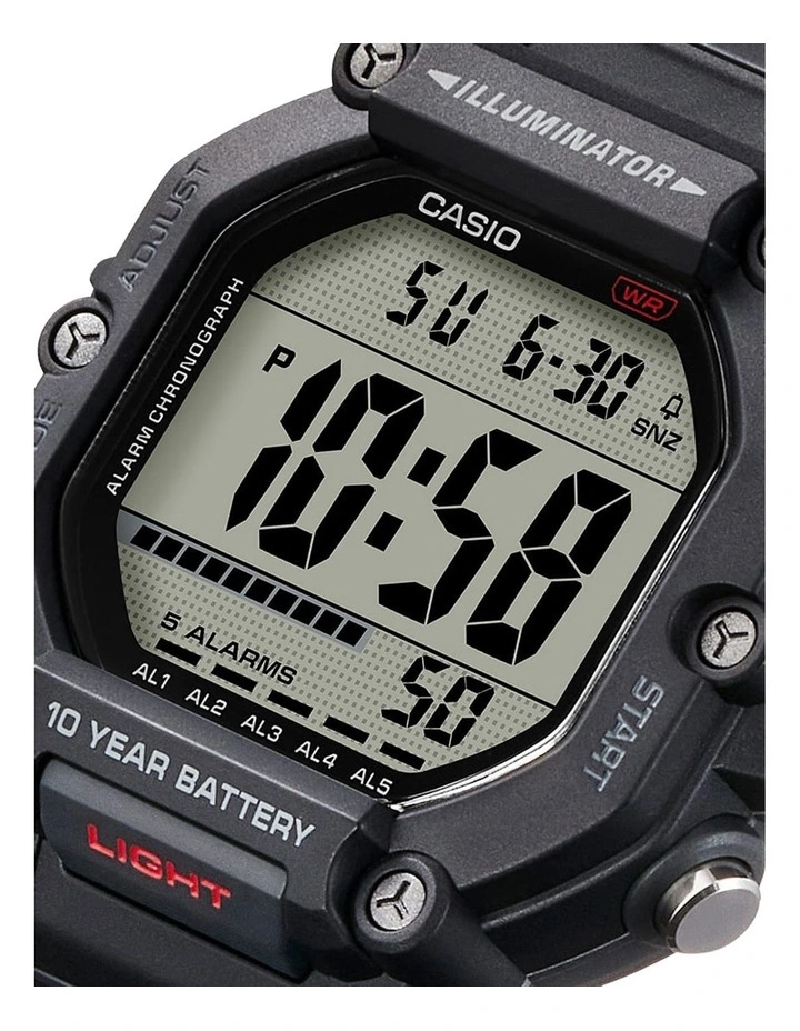 Resin Digital AE1600H-1A Watch in Black image 2