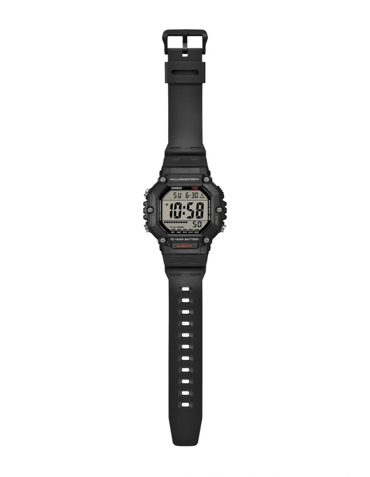 Resin Digital AE1600H-1A Watch in Black image 5