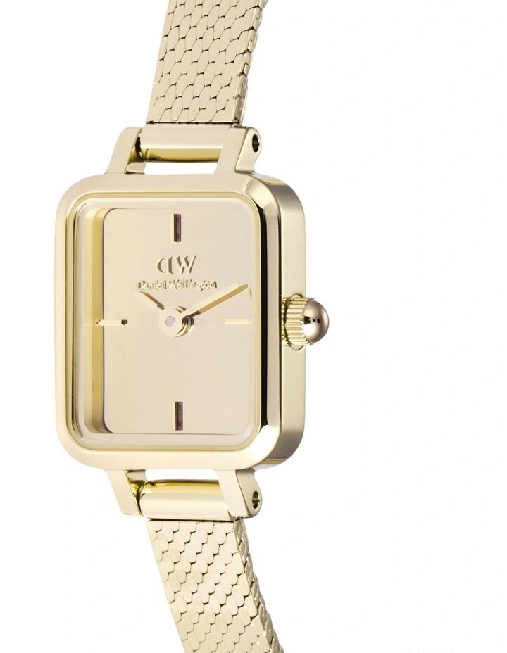 Quadro Mini Mirror Watch 15X18mm in Gold image 3
