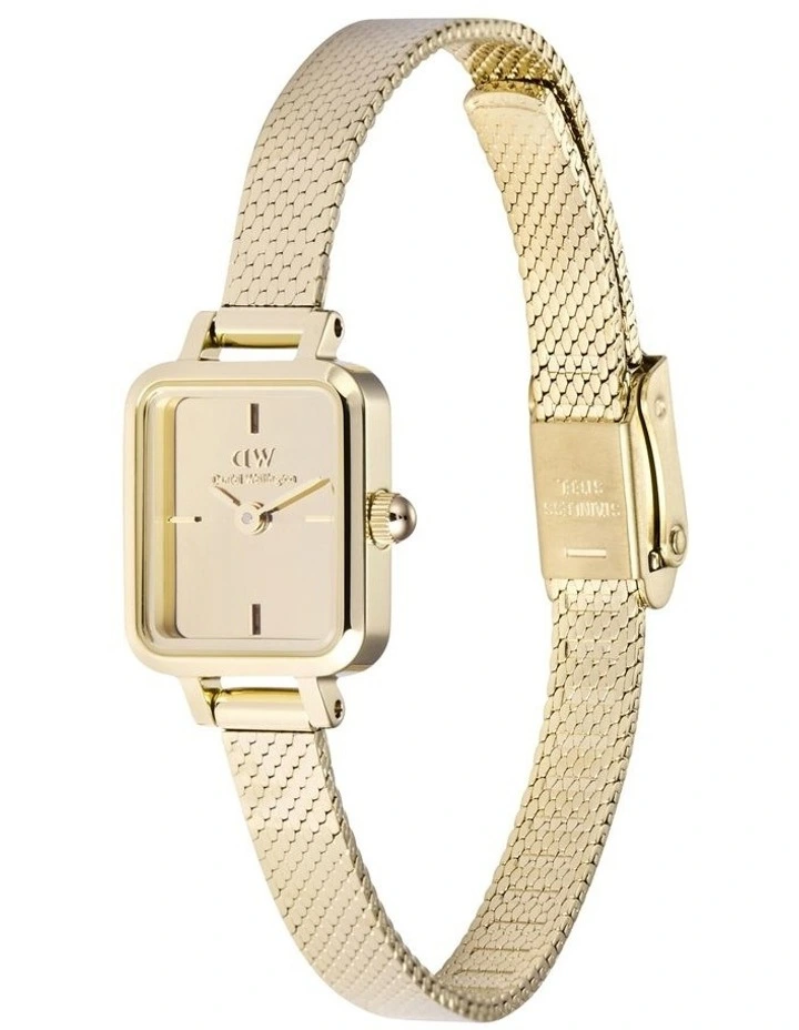 Quadro Mini Mirror Watch 15X18mm in Gold image 4