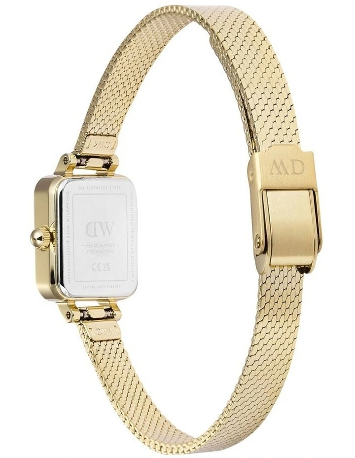 Quadro Mini Mirror Watch 15X18mm in Gold image 5
