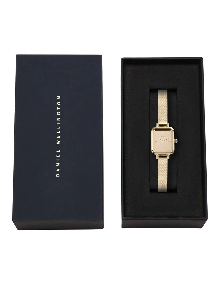 Quadro Mini Mirror Watch 15X18mm in Gold image 6