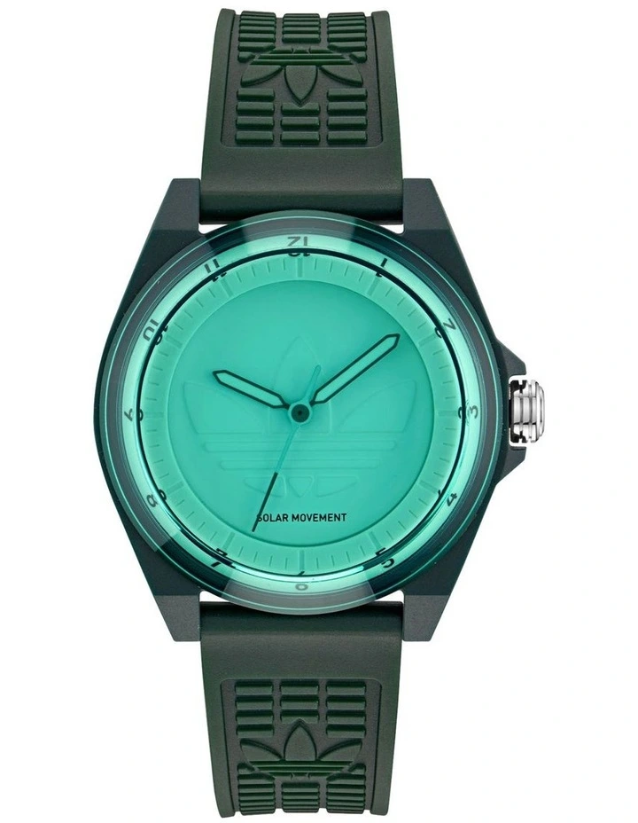 Project Four Solar 41mm Watch in Green AOST25527 image 1