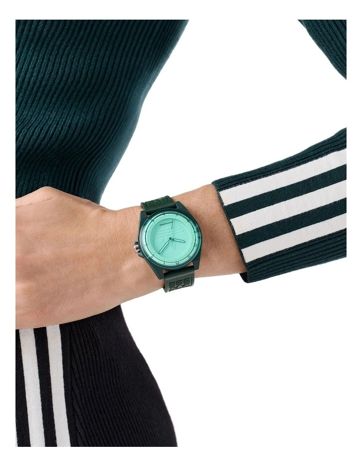 Project Four Solar 41mm Watch in Green AOST25527 image 2