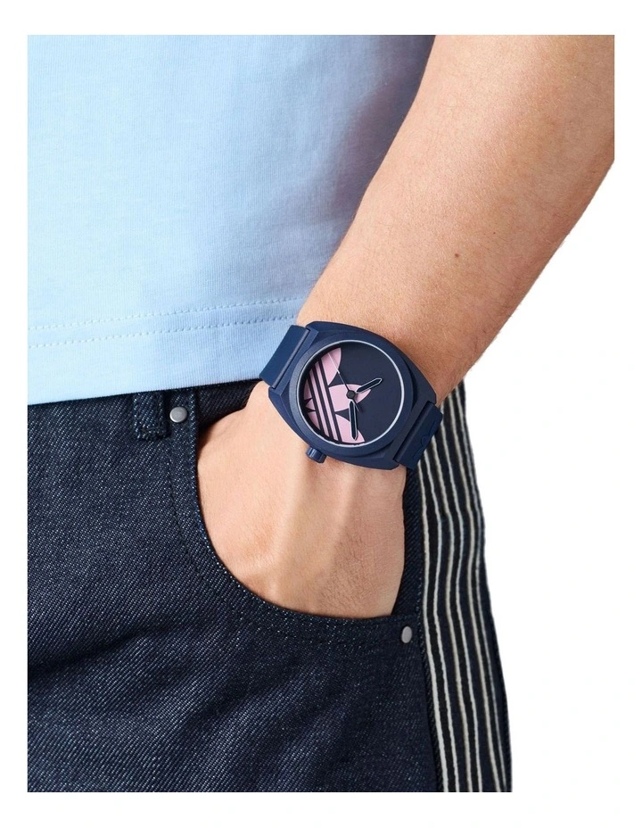 Project Three 42mm Watch in Blue AOST25545 image 2