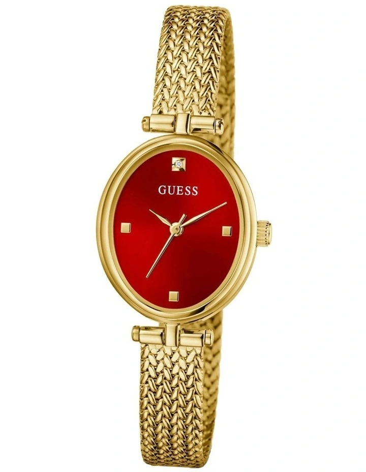 Ladies Gold Tone Analogue Watch image 4