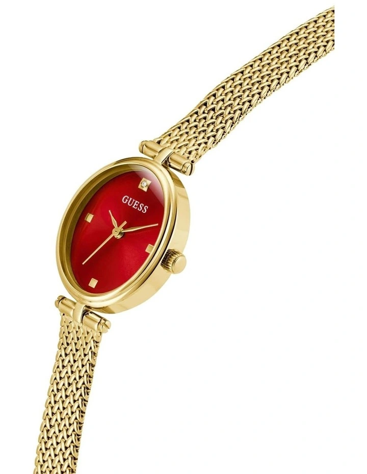 Ladies Gold Tone Analogue Watch image 5