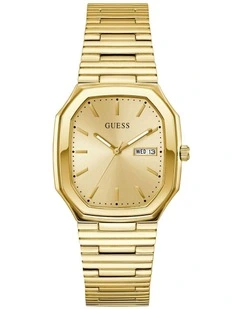 Mens Gold Tone Date Watch