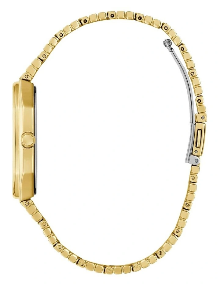 Mens Gold Tone Date Watch image 3