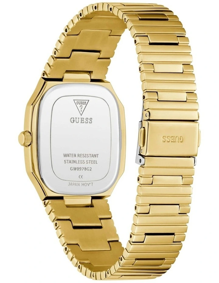 Mens Gold Tone Date Watch image 6