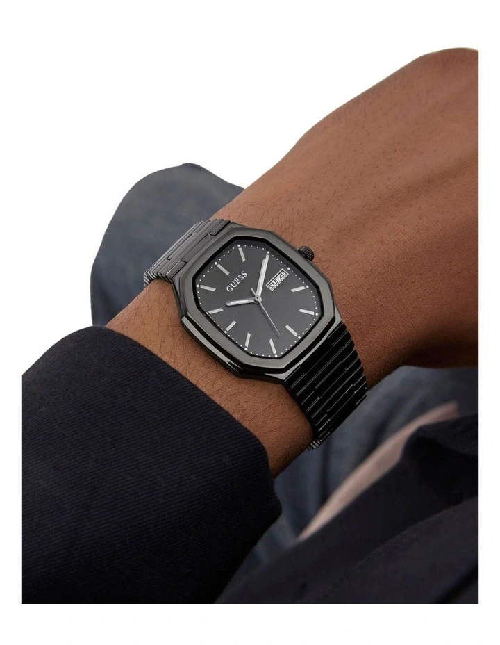 Mens Black Date Watch image 7