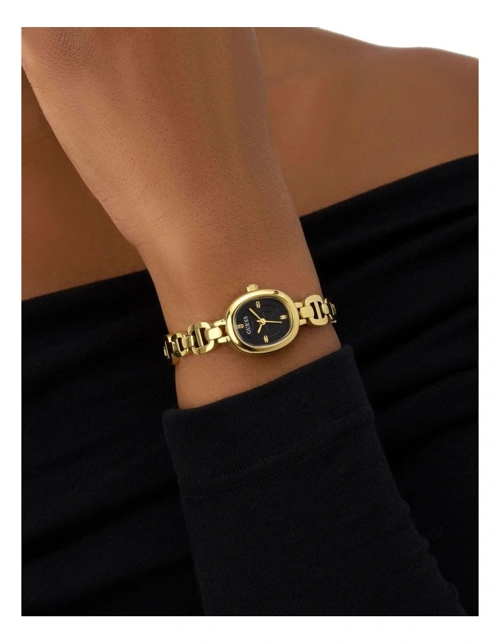 Ladies Gold Tone Analogue Watch image 2