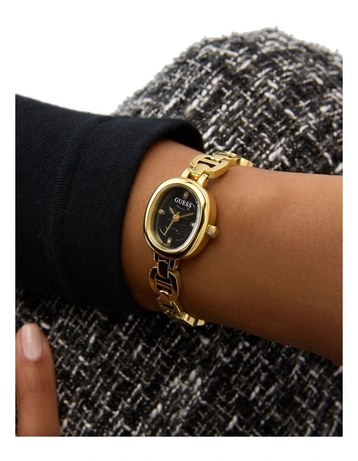 Ladies Gold Tone Analogue Watch image 7