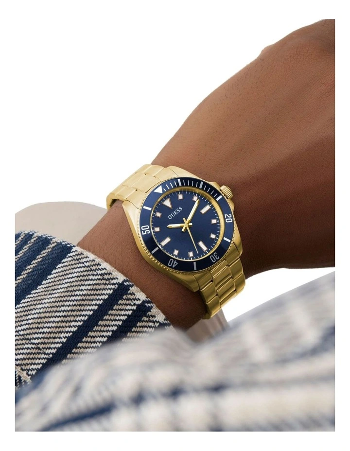 Mens Analogue Watch in Gold image 7