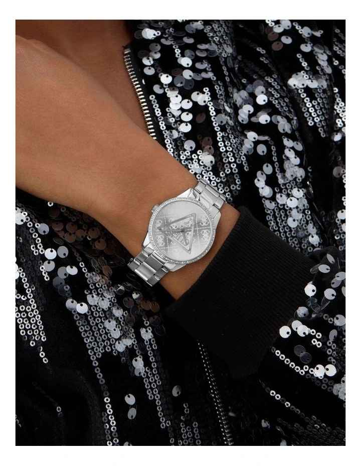 Ladies Tone Analogue Watch in Silver image 2