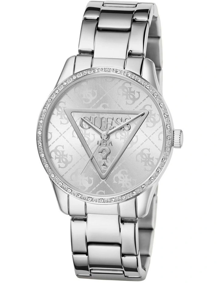 Ladies Tone Analogue Watch in Silver image 4