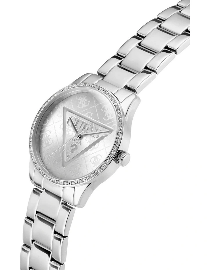 Ladies Tone Analogue Watch in Silver image 5
