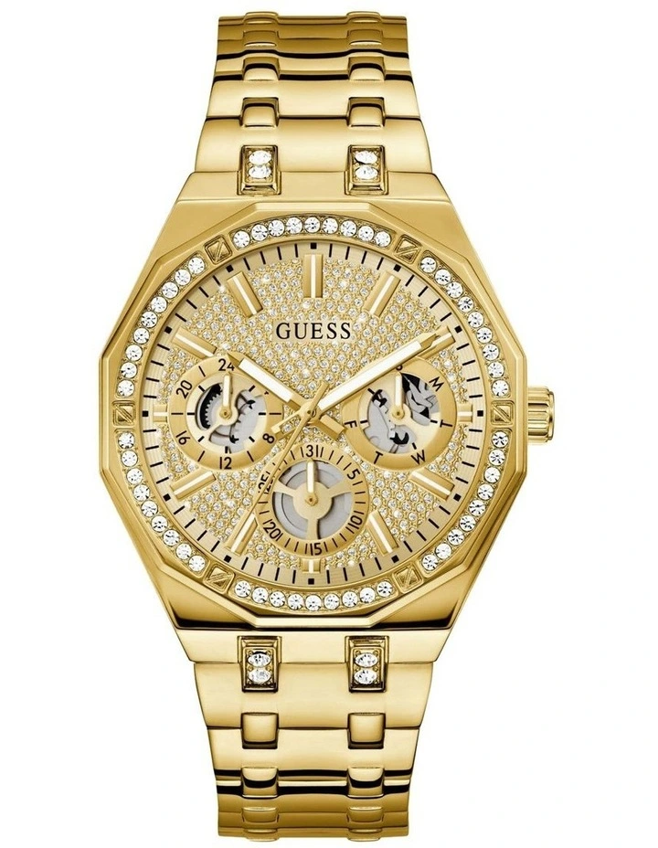 Mens Multi-function Watch in Gold image 1