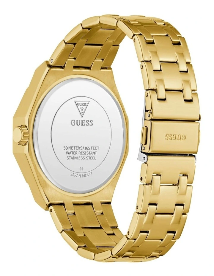 Mens Multi-function Watch in Gold image 6
