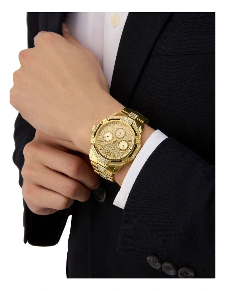 GUESS Regal Gold Tone Multi-Function Analog Watch - GW0990G2 GUESS GUESS Regal Gold Tone Multi-Function Analog Watch - GW0990G2 GUESS