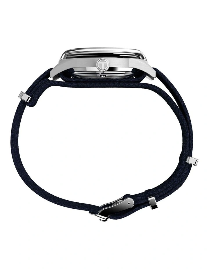 Marlin Jet Automatic Fabric Strap Watch 38mm in Silver image 3