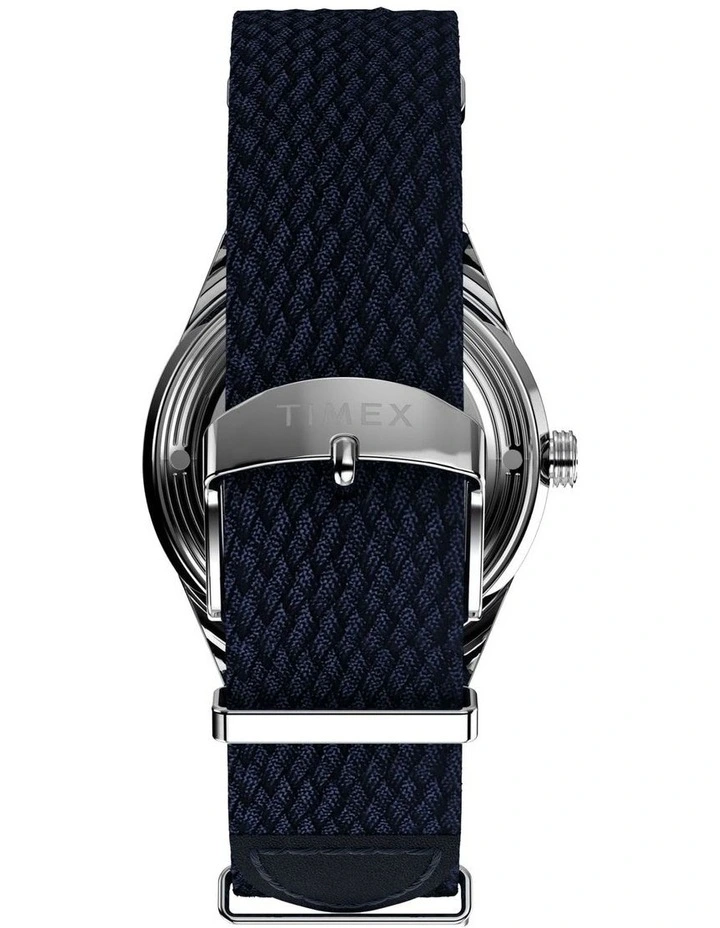 Marlin Jet Automatic Fabric Strap Watch 38mm in Silver image 4