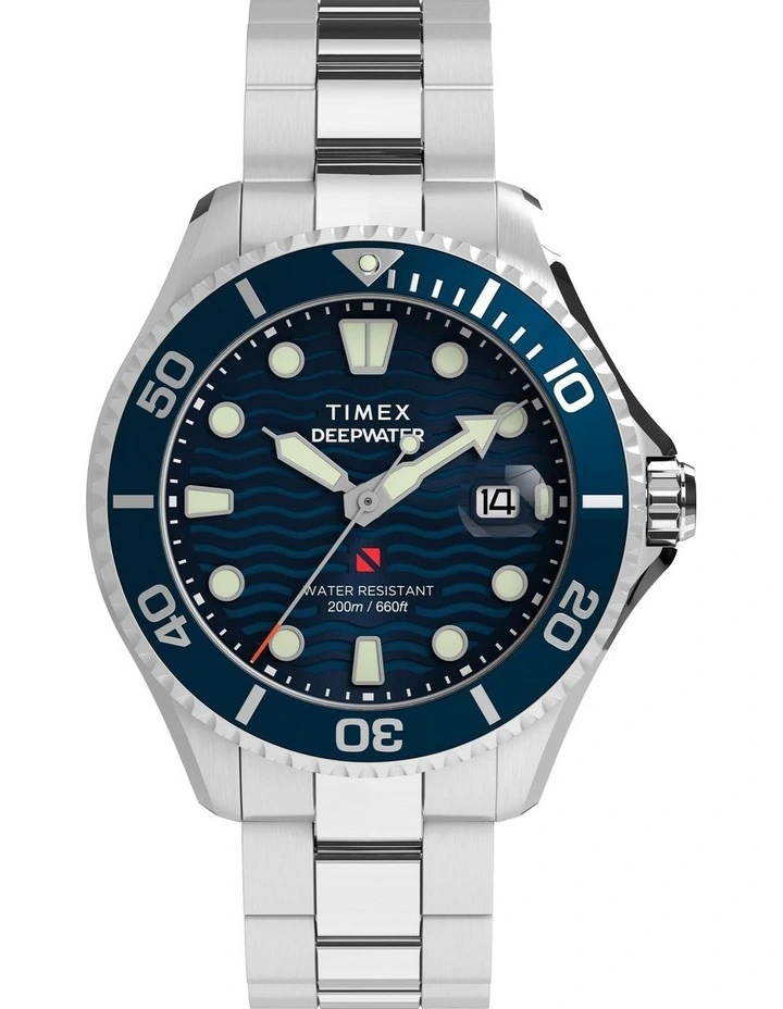 Deepwater Meridian 200 Stainless Steel Bracelet Watch 44mm in Silver image 1