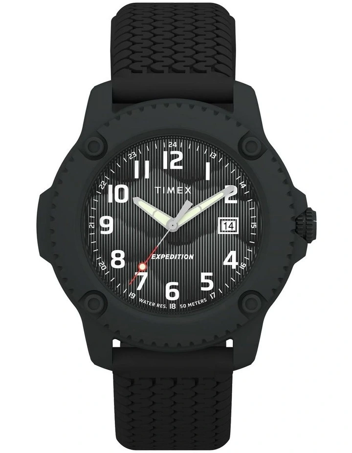 Expedition Timberline Silicone Strap Watch 42mm in Black image 1