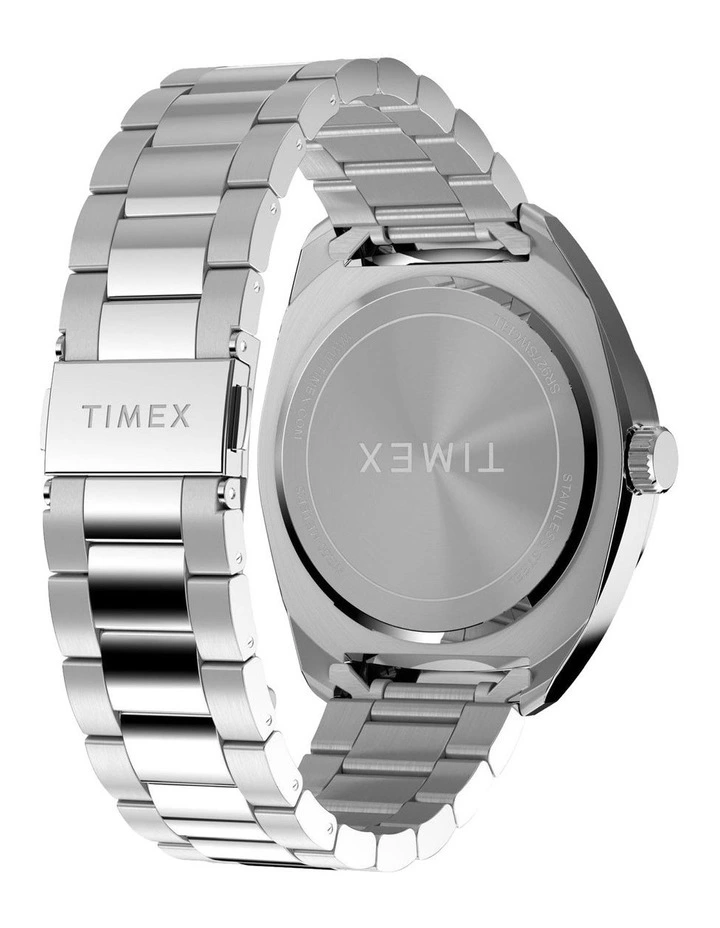 Weston Stainless Steel Bracelet Watch 45mm in Silver image 5