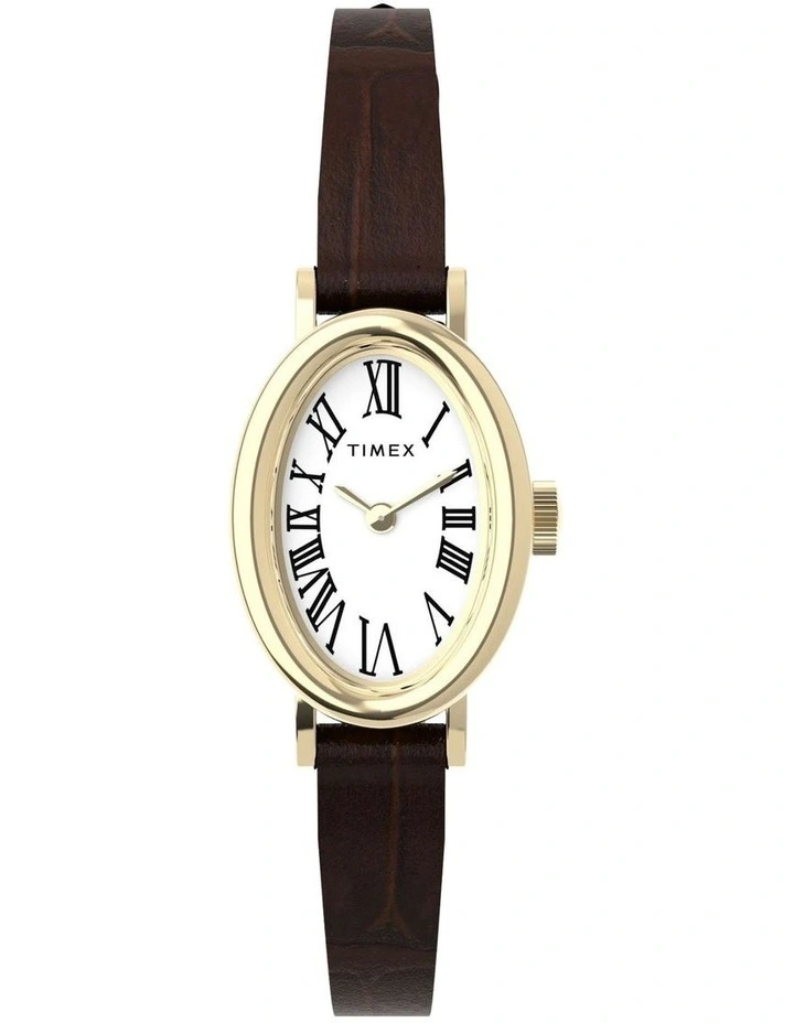 Cavatina Watch with Gold-tone Case in Brown image 1