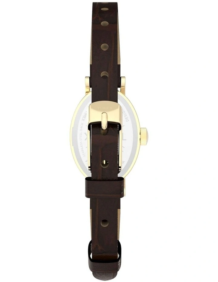 Cavatina Watch with Gold-tone Case in Brown image 4