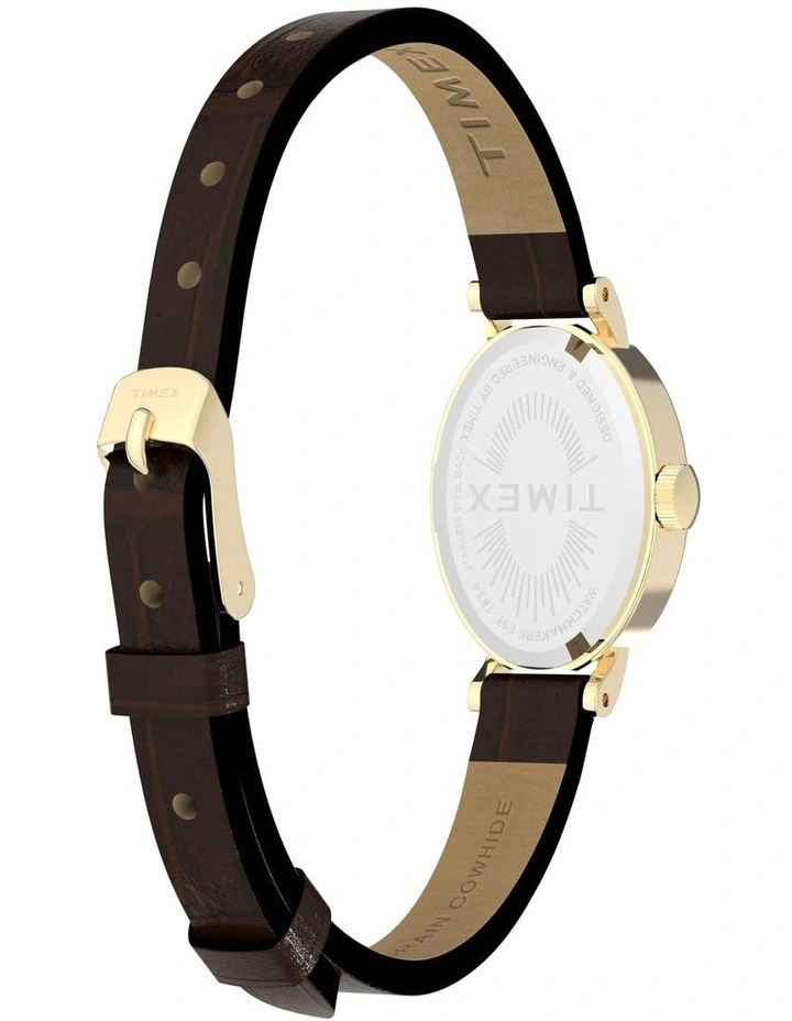 Cavatina Watch with Gold-tone Case in Brown image 6