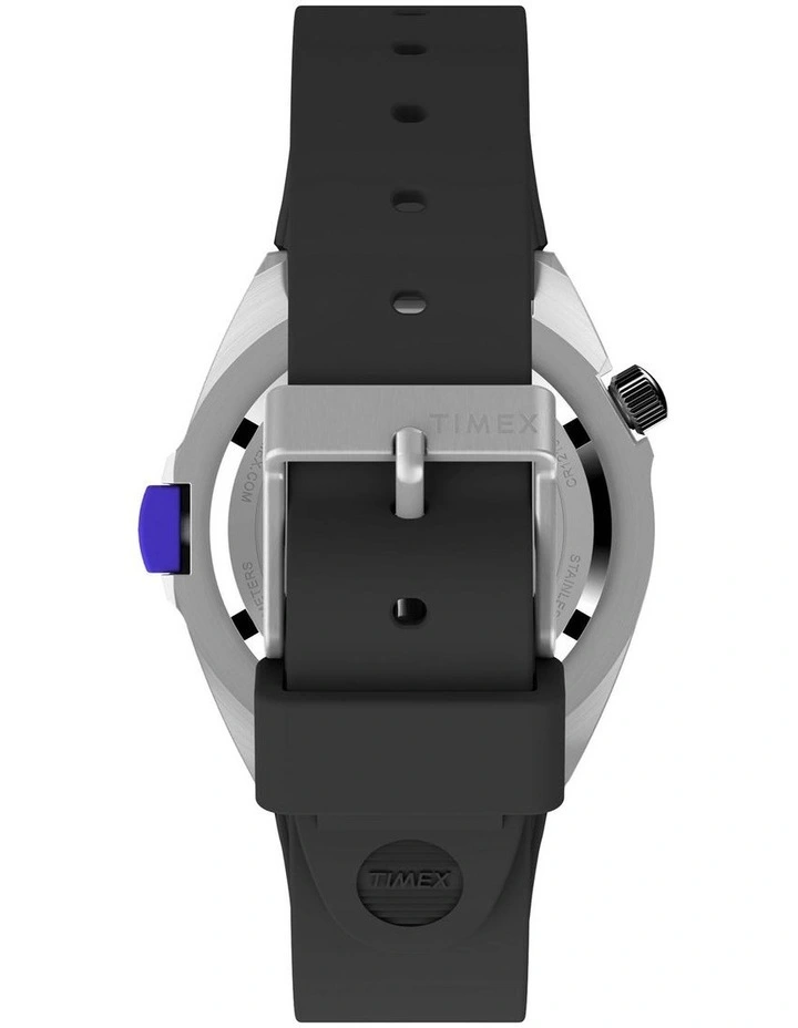 Dimepiece Silicone Strap Watch 36mm in Black image 3