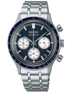 Quartz Chronograph Watch SSB447P in Silver