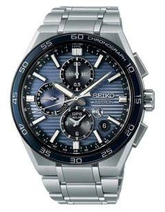 Astron SSH175J GPS Solar Chronograph Watch in Silver