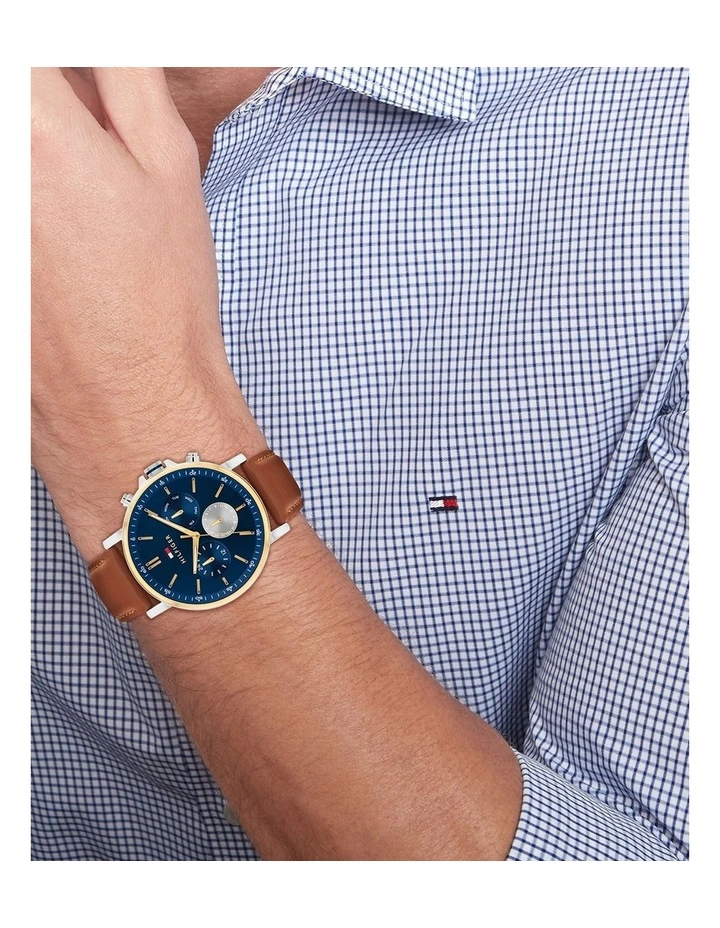 Tyson Leather Dial 1710703 Watch in Navy image 4
