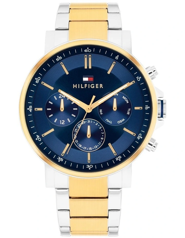 Tyson Stainless Steel & Ionic Plated Thin Steel Dial 1710710 Watch in Blue image 1