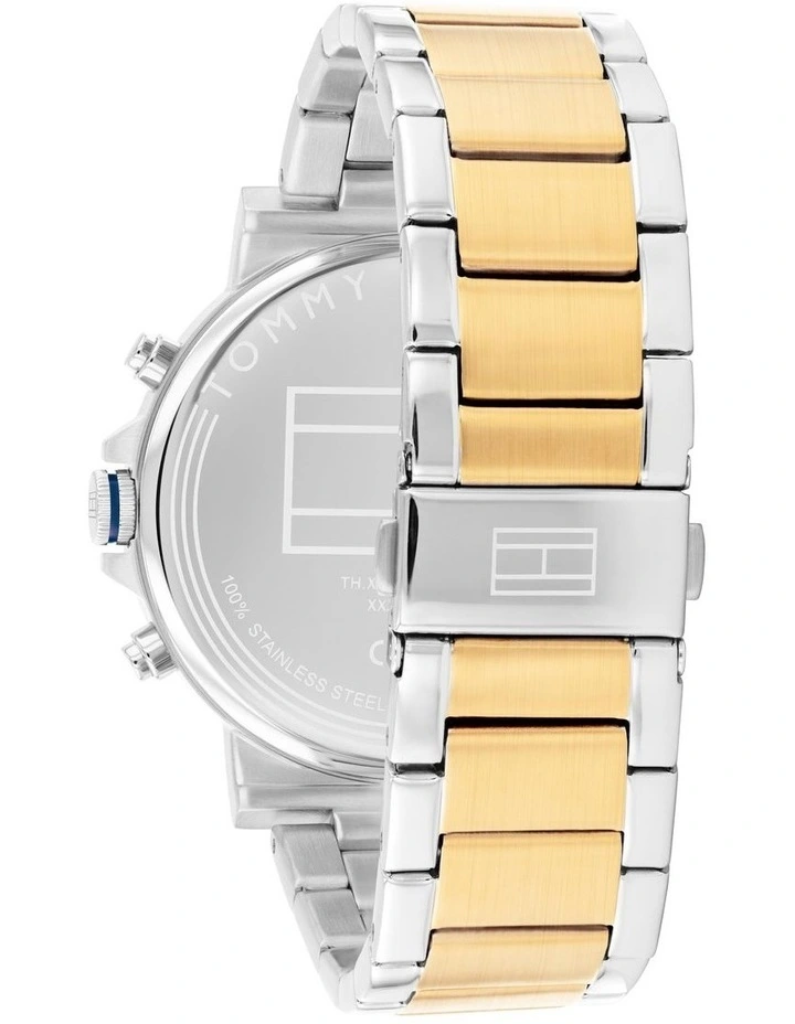 Tyson Stainless Steel & Ionic Plated Thin Steel Dial 1710710 Watch in Blue image 3