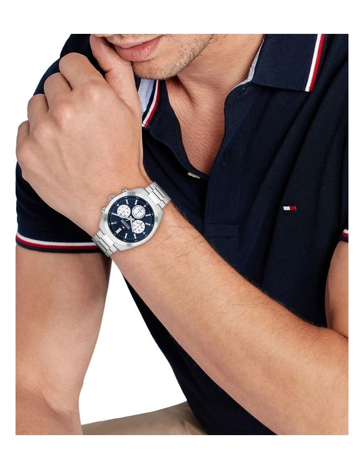 Hudson Stainless Steel Dial 1710722 Watch in Blue image 4