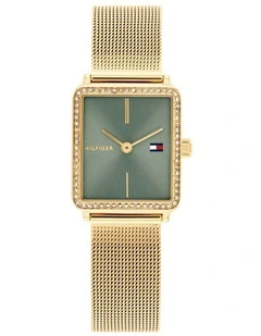 Tea Tank Ionic Plated Thin Steel Dial 1782791 Watch in Green