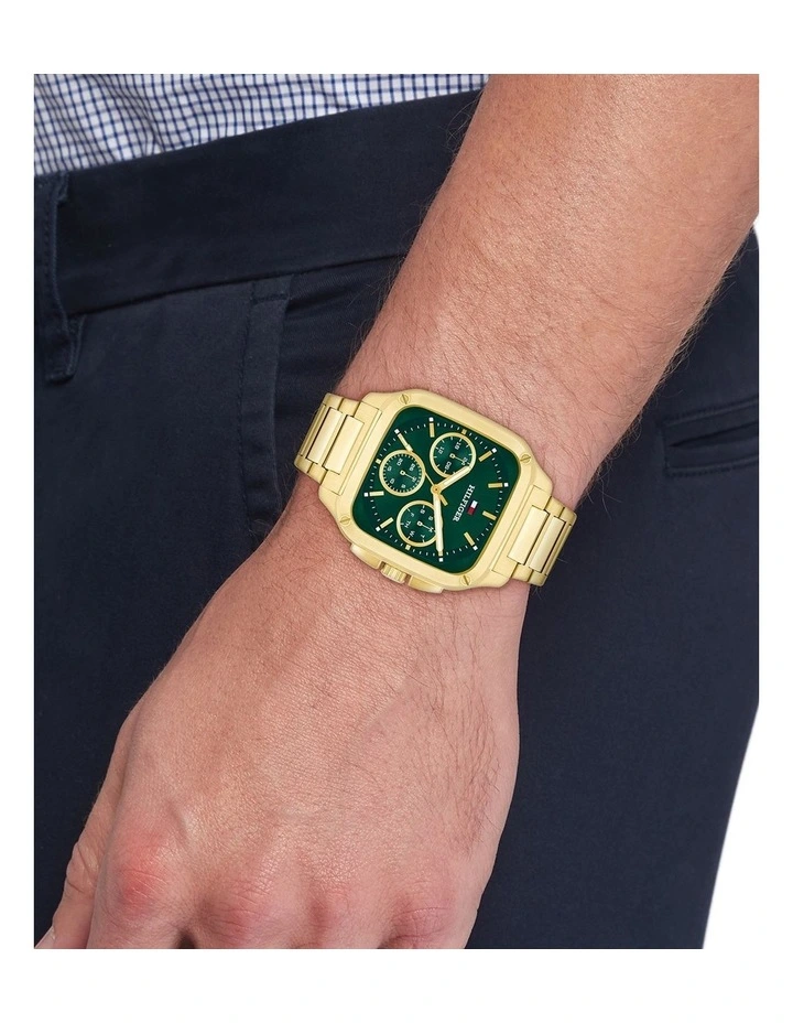 Herald Ionic Plated Thin Steel Dial 1792223 Watch in Green image 4