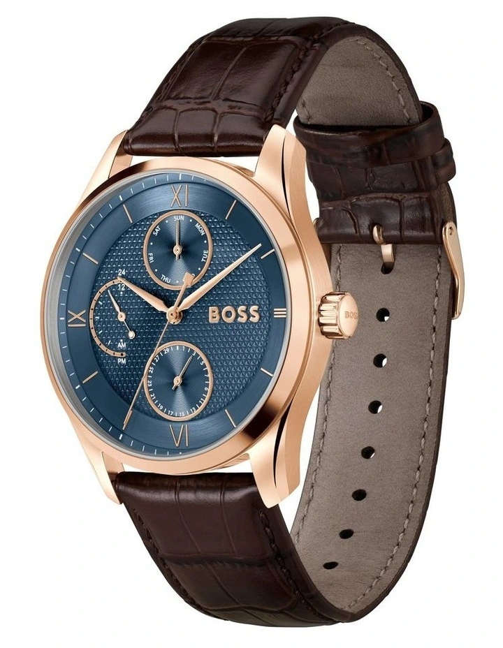 Principle Master Brown Calfskin Dial 1514273 Watch in Blue image 2