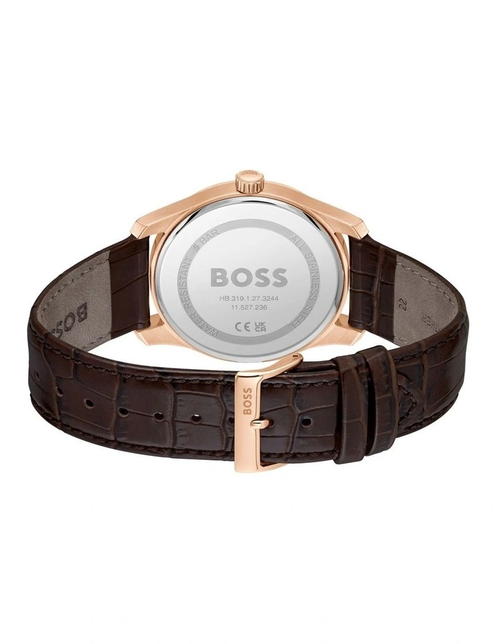 Principle Master Brown Calfskin Dial 1514273 Watch in Blue image 3