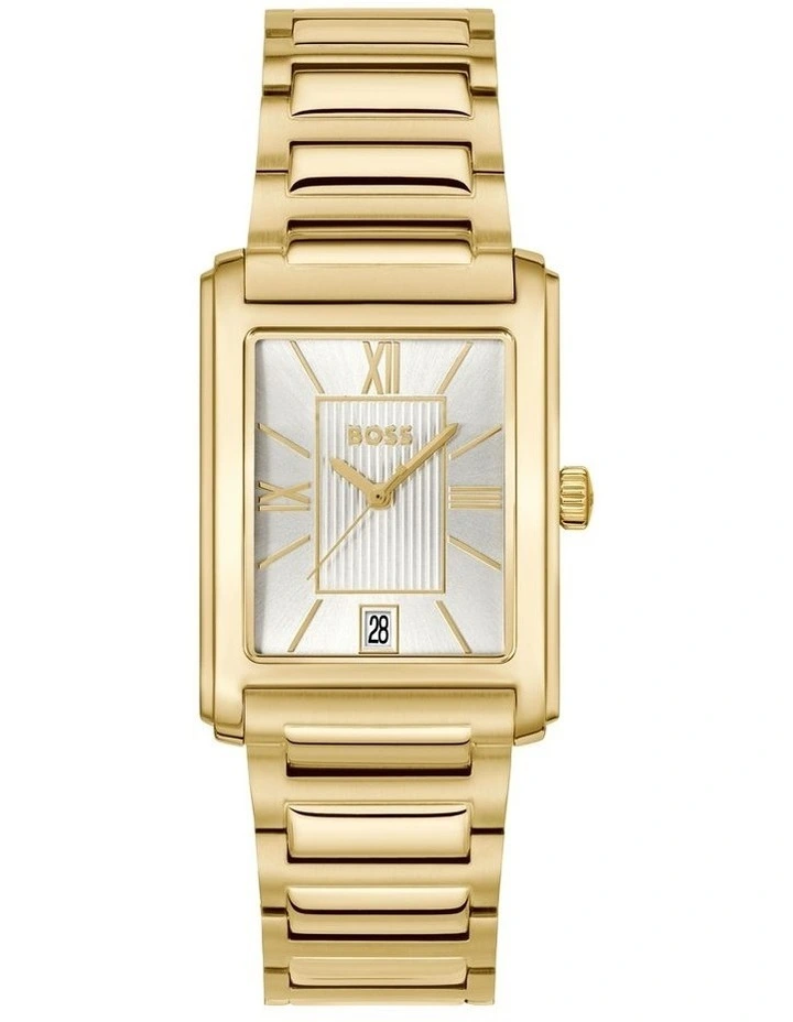 Principle Dress Ionic Plated Thin Steel Silver Dial 1514280 Watch in Gold image 1