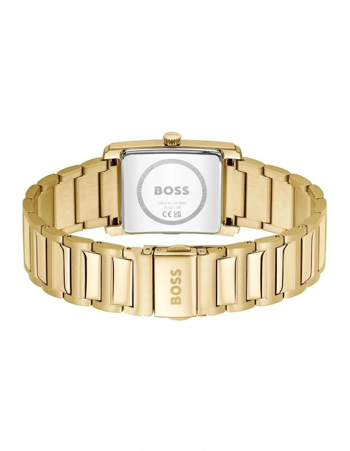 Principle Dress Ionic Plated Thin Steel Silver Dial 1514280 Watch in Gold image 3