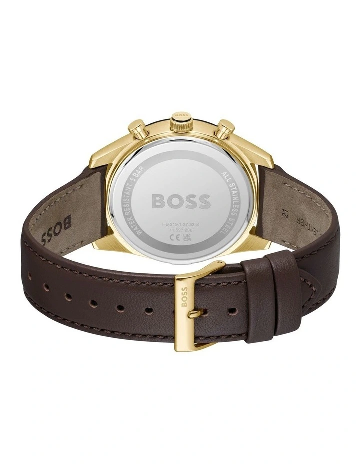 Tourmaster Brown Calfskin Dial 1514285 Watch in Black image 3
