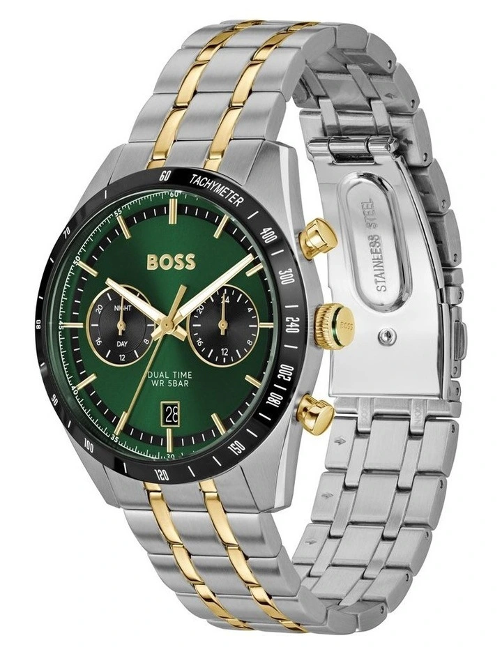 Tourmaster Stainless Steel & Ionic Plated Dial Watch 1514287 in Green image 2